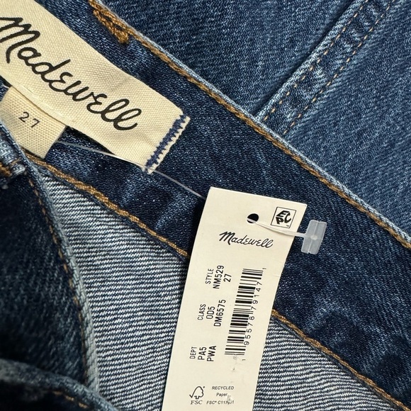 Madewell Sz 27 skirt mid rise Denim Maxi blue jean Classic Minimalist Capsule - Picture 7 of 8